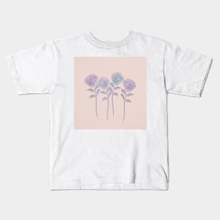 Cute Roses Watercolor Kids T-Shirt